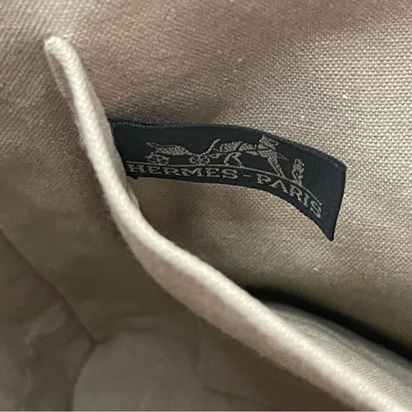 HERMÈS TAPIDOCEL CANVAS CLUTCH/POUCH/TRAVEL BUSINESS🌸2 BAGS⭐️ALWAYS AUTHENTIC⭐️ - Picture 10 of 15